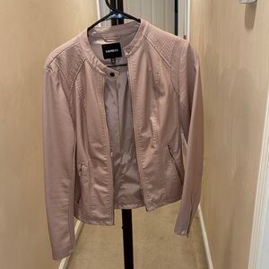 Express Women's Pink  Faux Leather Jacket